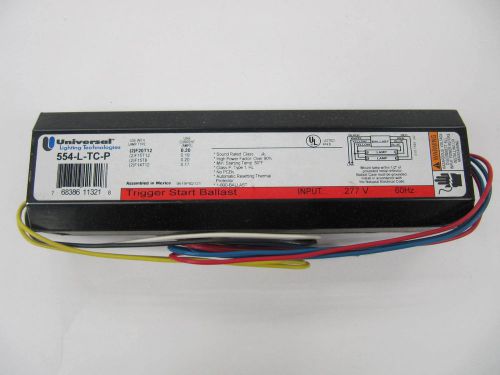 NIB Universal 554-L-TC-P Trigger Start Magnetic Ballast 277 VAC (2) F20T12