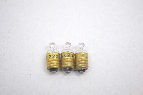 LOT 3 NEW GENERAL ELECTRIC GE GE222 2.25V MINATURE BULB D432354