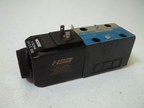 VICKERS DG4V-3-2A-M-U-H7-60 SOLENOID VALVE (BLACK) *USED*