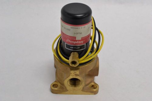 NEW HUMPHREY VA500AE1 3 10 0-29IN HG AIR 120V-AC 1/2 IN SOLENOID VALVE B270880