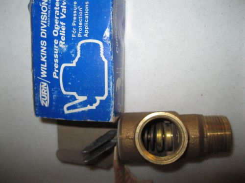 ZURN Wilkins P1000A Temperature &amp; Pressure Relief Valve P1000A 75 PSI 3/4&#034; NPT