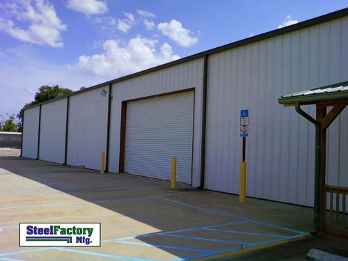 Steel Factory Mfg 60x125x16 Prefab Auto Repair Commercial Truck Storage Building