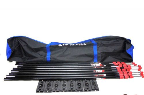 Zipwall 8 pack zip pole 10&#039; sing loaded poles for plastic barrier for sale