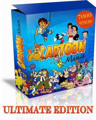 Cartoon Mania Ultimate 7000 Eps Format vector clip art vinyl cutter plotter