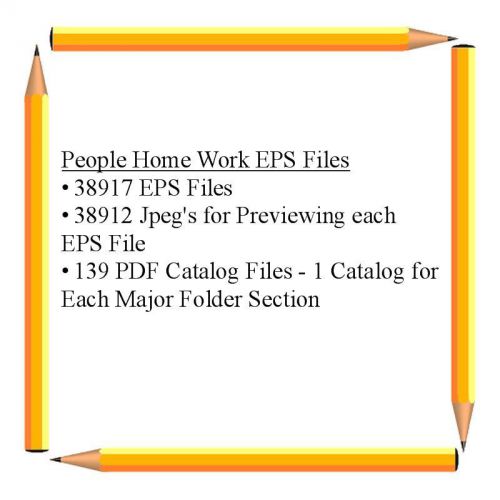 Vector eps people home work vinyl cutter printer plotter clip art clipart for sale