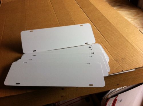 12 pcs..040 6&#034; x18&#034; real estate white aluminum rider panels sign blanks, masked. for sale