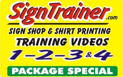 VINYL SIGN SHOP SCREEN PRINTING TRAINING VIDEO DVD