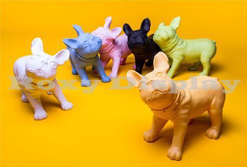 6 pcs rubber plastic realistic style small dog mannequin #mz-kevin1 group for sale