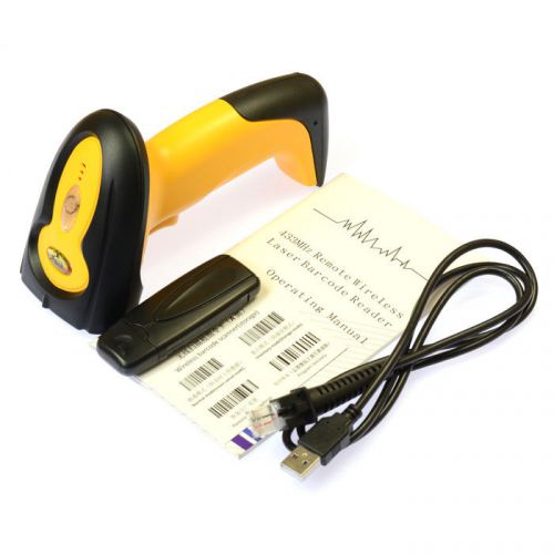 433MHz Wireless Laser Barcode Scanner Reader Memory Support 500M Distance