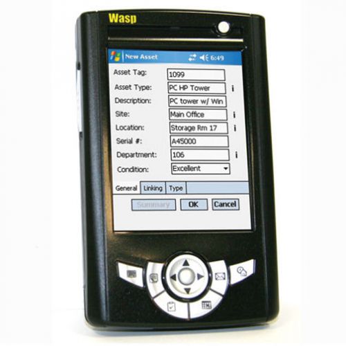 WASP WPA1000 Mobile Computer / Bar Code Asset Windows Mobile Scanner - NEW!