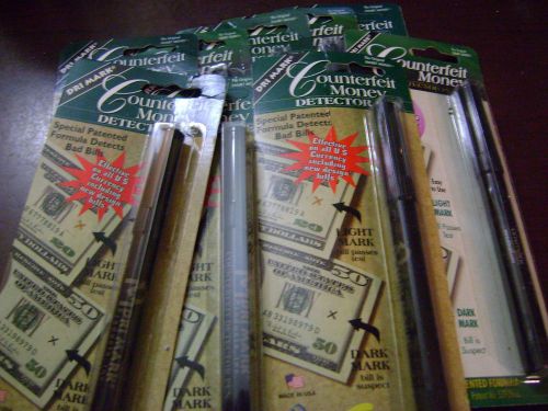 Dri Mark Counterfeit Money Detection Pens...Lot of 9 NIP