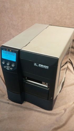 ZEBRA ZM400 THERMAL LABEL PRINTER ZM400-2001-0100T LAN/USB/Serial/Parallel LOOK