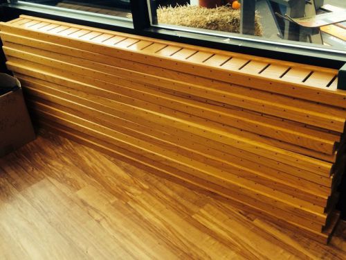 Oak Slat wall and arms