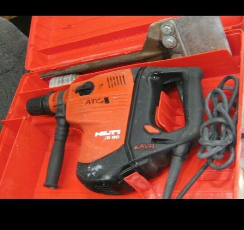 HILTI TE 80-ATC AVR HAMMER DRILL,8 NEW BITS &amp; CHISELS, FAST SHIP-6MONTH-WARRANTY