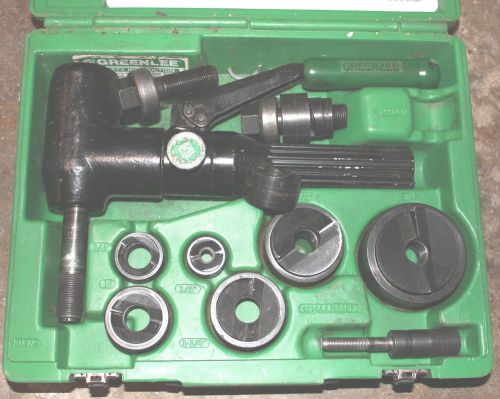 GREENLEE 7906SB Hydrolic Punch Driver Set w Case and extras stuff