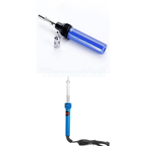 40W 220V Welding Solder Soldering Iron Pencil+Cordless Butane Gas Soldering Iron