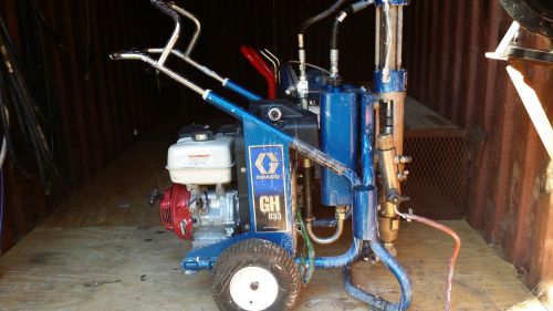 Graco 833 Airless sprayer, 2 Spray Guns 400 ft hose Hose reel 1YR WARRANTY