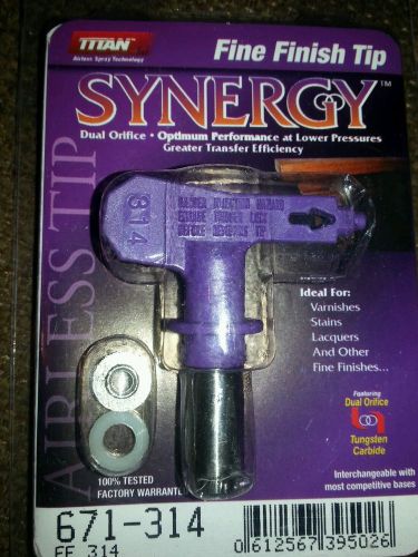 Titan Synergy Fine Finish Airless Paint Spray Tip 314