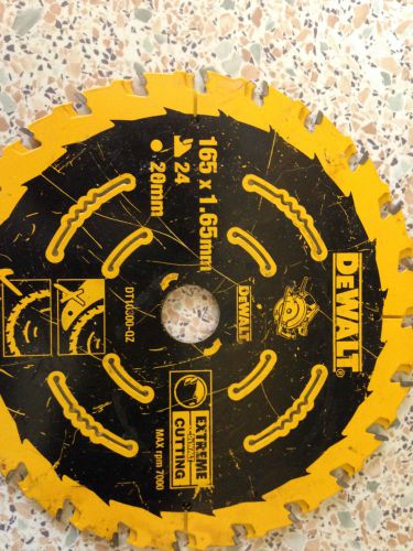 dewalt extreme cutting 165 x 1.65mm 24teeth 20mm bore