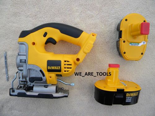 New Dewalt 18V DC330 Cordless Jig Saw,Blade, 2 DC9096 XRP Battery,18 Volt Jigsaw