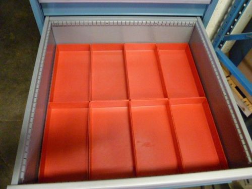 8  6&#034; x 12&#034; x 2&#034;  Plastic Boxes fit Lista Vidmar Toolbox Organizers Dividers