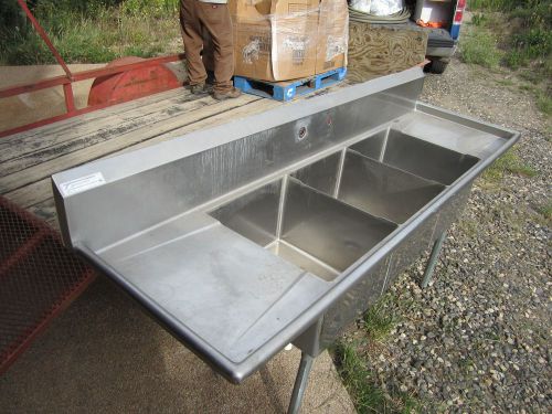 3 compartment sink 3 comp Stainless Steel 27&#034;x90&#034;