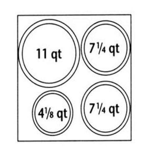 67412 Adapter Plate 4 Inset Holes For 6060A