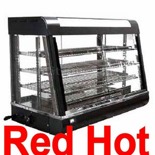 New Fma Omcan 47&#034; Hot Food Warmer Glass Merchandiser Display Case R60-3  21571