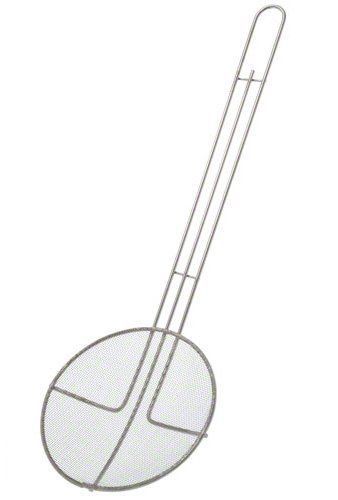 New update international skm-rdf nickel plated fine mesh wire skimmer  round  6- for sale