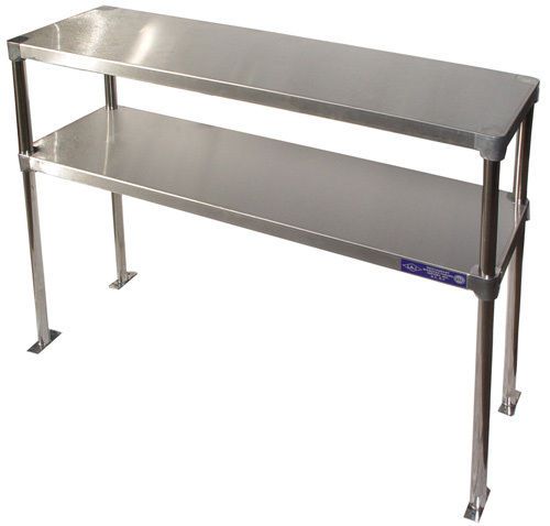 New commercial kitchen 60&#034;x18&#034; adjustable double overshelf restaurant qual.nsf for sale