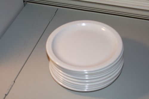 Lot of 10  4350402 - Dallas Ware Pie Plate 6-1/2&#034; - White Carlisle