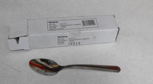 1 DOZ Winco 0014-01 HEAVY DOMINION TEASPOON Table Flatware  FREE SHIP