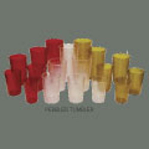 12 NEW 32 OZ PEBBLED RUBY  RED TUMBLER/GLASSES PLASTIC