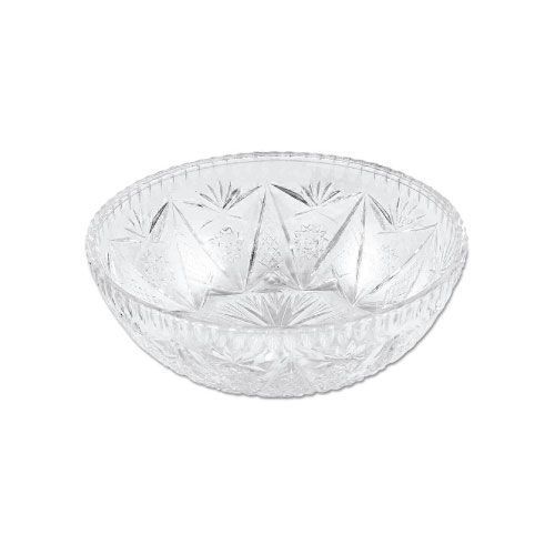 Salad Dish Bowl 6&#034; Round Crystalware Royal Industries NC 450 CLR - Set of 6