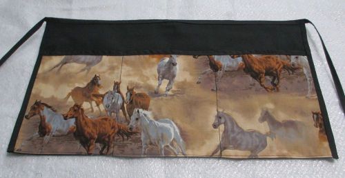 Waiter/waitress Server Waist Apron, BEAUTIFUL HORSES