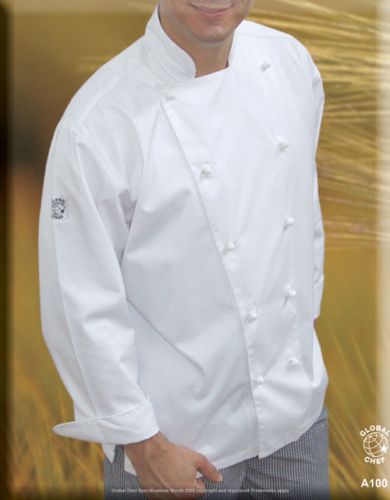 New White Chef Coat size xs,s,m,l,xl,2xl,3xl,4xl,6xl