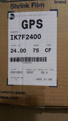 Exlfilm heat shrink wrap cf film sealed air 75 ga 24&#034; 3500&#039; polyolefin for sale