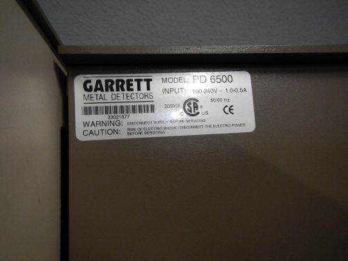 Garrett metal detector model pd 6500 for sale