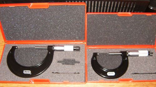 Starrett 436.1  1-2&#034; OD Micrometer, Starrett 436.1  2-3-&#039;OD Micrometer Ratchets