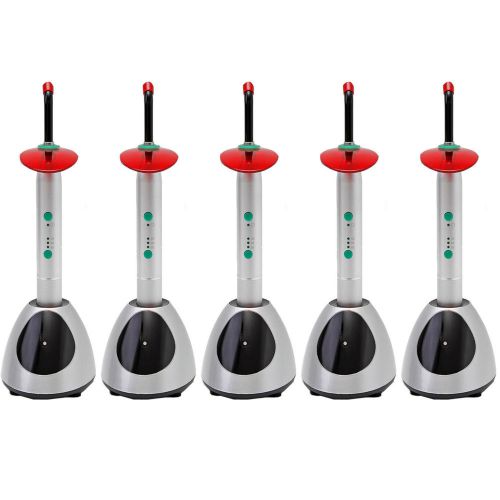 5X Dental Cordless Wireless LED Curing Light Lamp High Power Orthodontics 2000mw