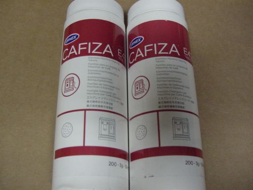 2 BOTTLES URNEX CAFIZA ESPRESSO &amp; COFFEE MACHINE CLEANER E42 TABLETS