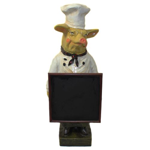 New!! french chef pig menu chalk board home kitchen restaurant free shipping! for sale