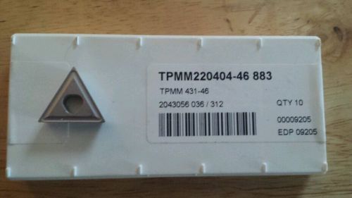 Seco tpmm220404-46 883 inserts (9 new inserts)