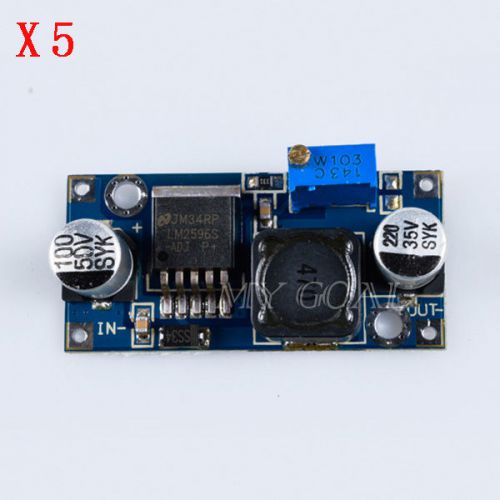 5pcs New LM2596 DC-DC Power Supply Step Down Adjustable Buck Converter Module