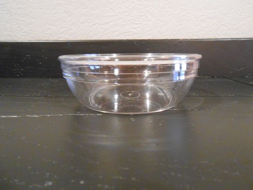 48 - NEW CAMBRO CLEAR 5&#034; NAPPIE BOWL 12.5oz  MODEL:100CW   RESTAURANT DINNERWARE