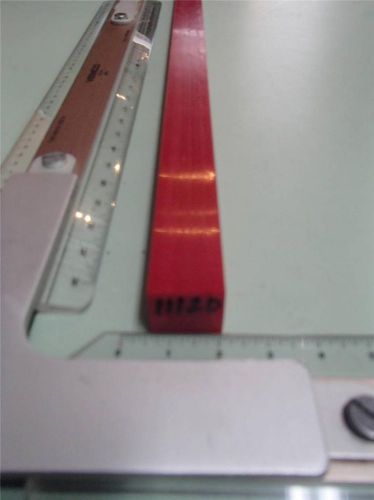 3/4&#034; X 3/4&#034; X 24&#034;  URETHANE / POLYURETHANE 95 A RED BAR  P/N11200