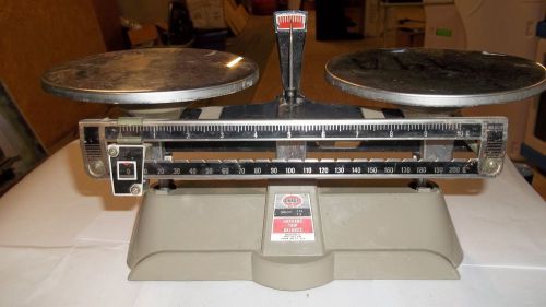 VINTAGE HARVARD TRIP OHAUS BALANCE SCALE 2KG-5LB TRIPLE BEAM