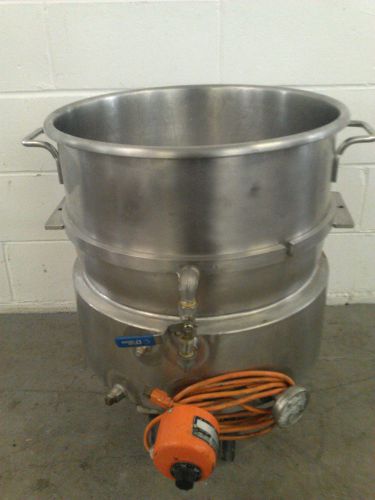 Groen VLM-80 80 Quart Jacket Kettle Built In Heat on Wheels Use w/ Hobart Mixer