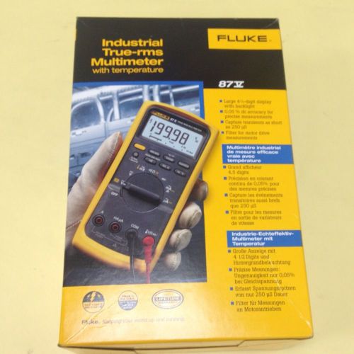 Fluke 87v True RMS Digital multimeter with temperature fluke 87 v