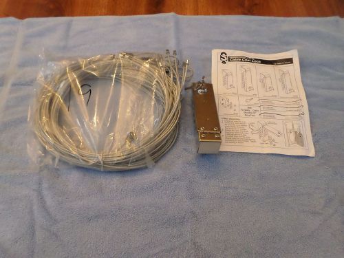 SE-KURE CABLE COAT LOCK W/ T-BAR - SK-333 - W/ KEYS &amp; 18 CABLES - EACH 8&#039;